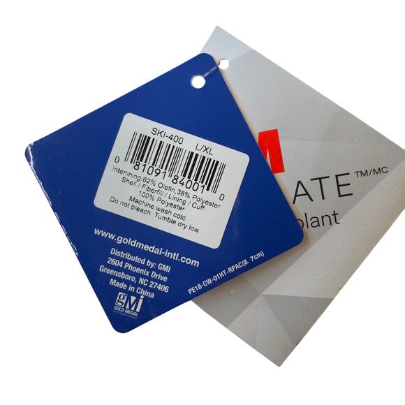 Polar Extreme 3M Thinsulate Insulated Ski/Snow Gloves Mittens Black Quilted NWT - Picture 3 of 3